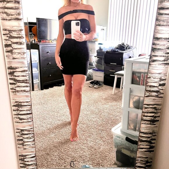 Bandage Bodycon Dress Herve Leger Style!Perfect 4 Valentine's Day!💕 Sz S - Picture 2 of 12